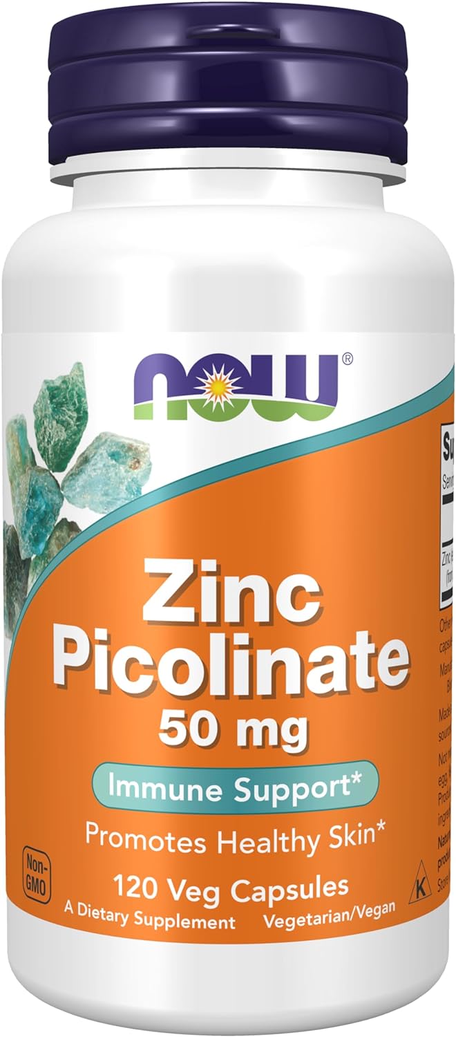 NOW Supplements, Zinc Picolinate 50 mg, 120 capules