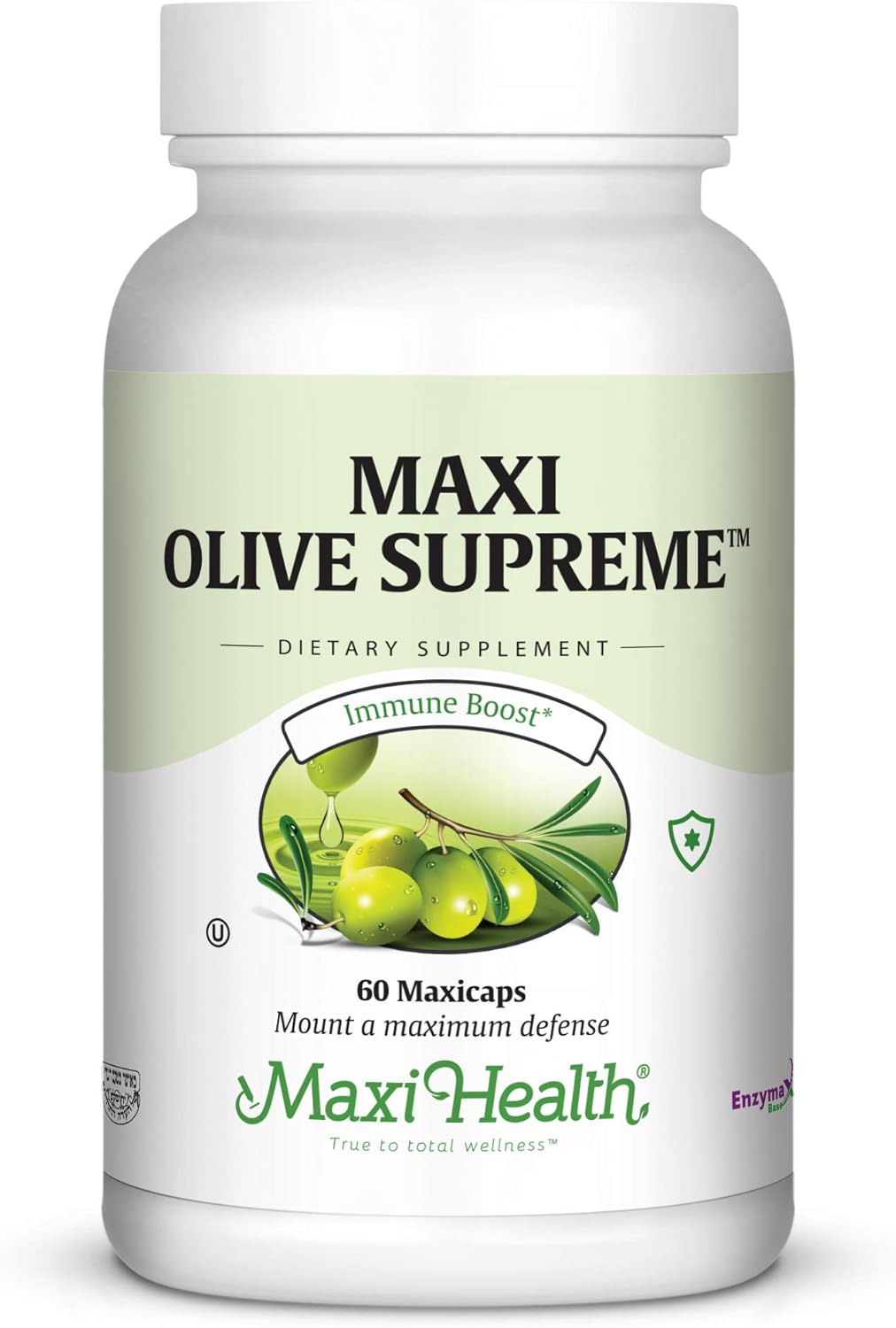 Maxi Health Olive Supreme - Olive Leaf Extract Supplement- Immune Booster - 60 Capsules