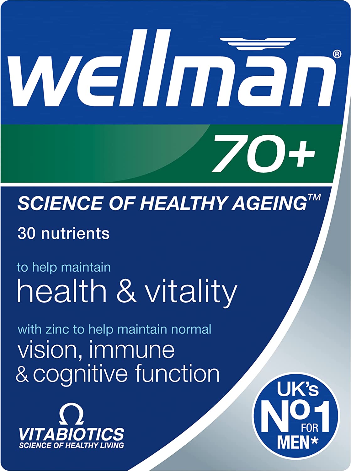 Vitabiotics Wellman 70+ - 30 Count