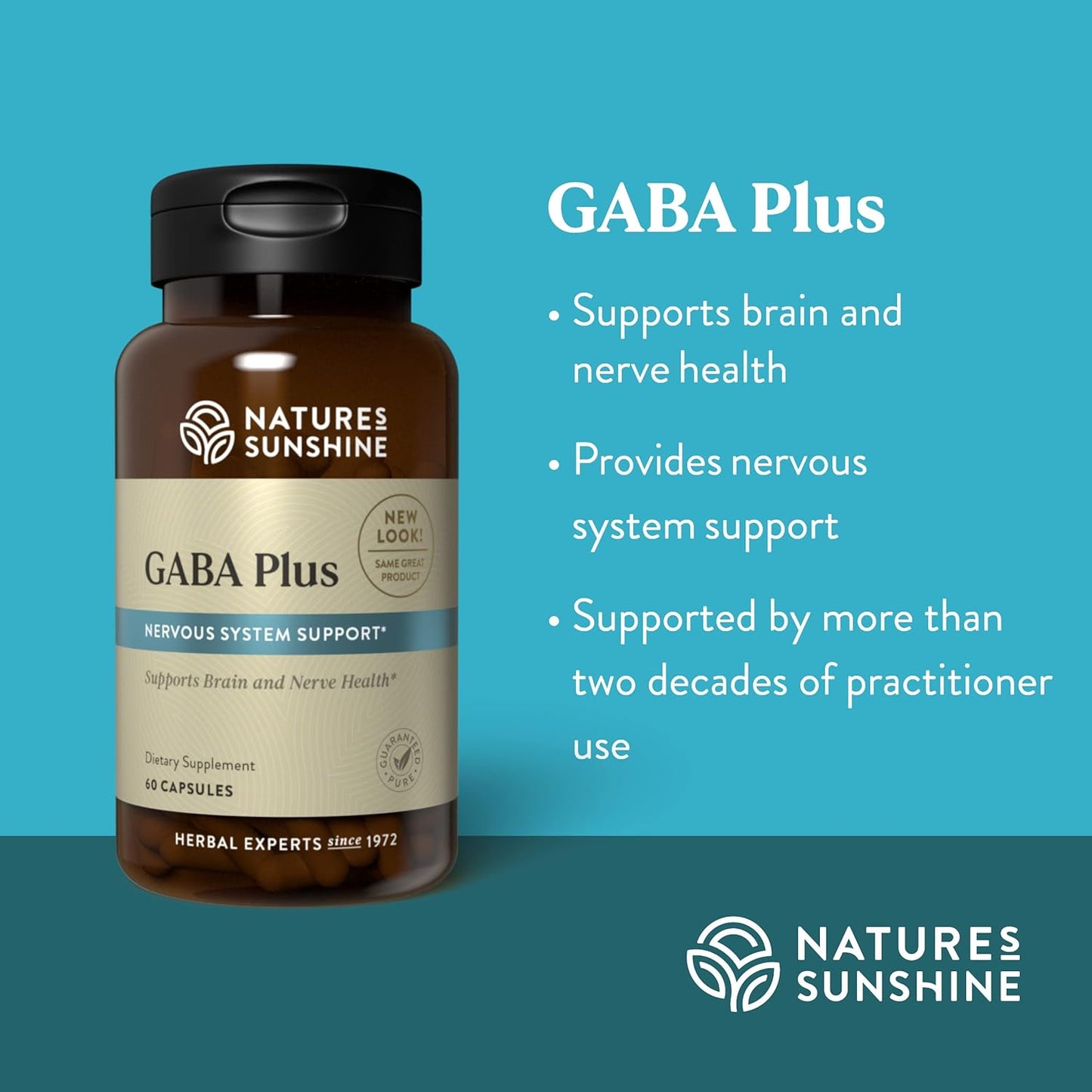 Nature's Sunshine GABA Plus, 60 Capsules