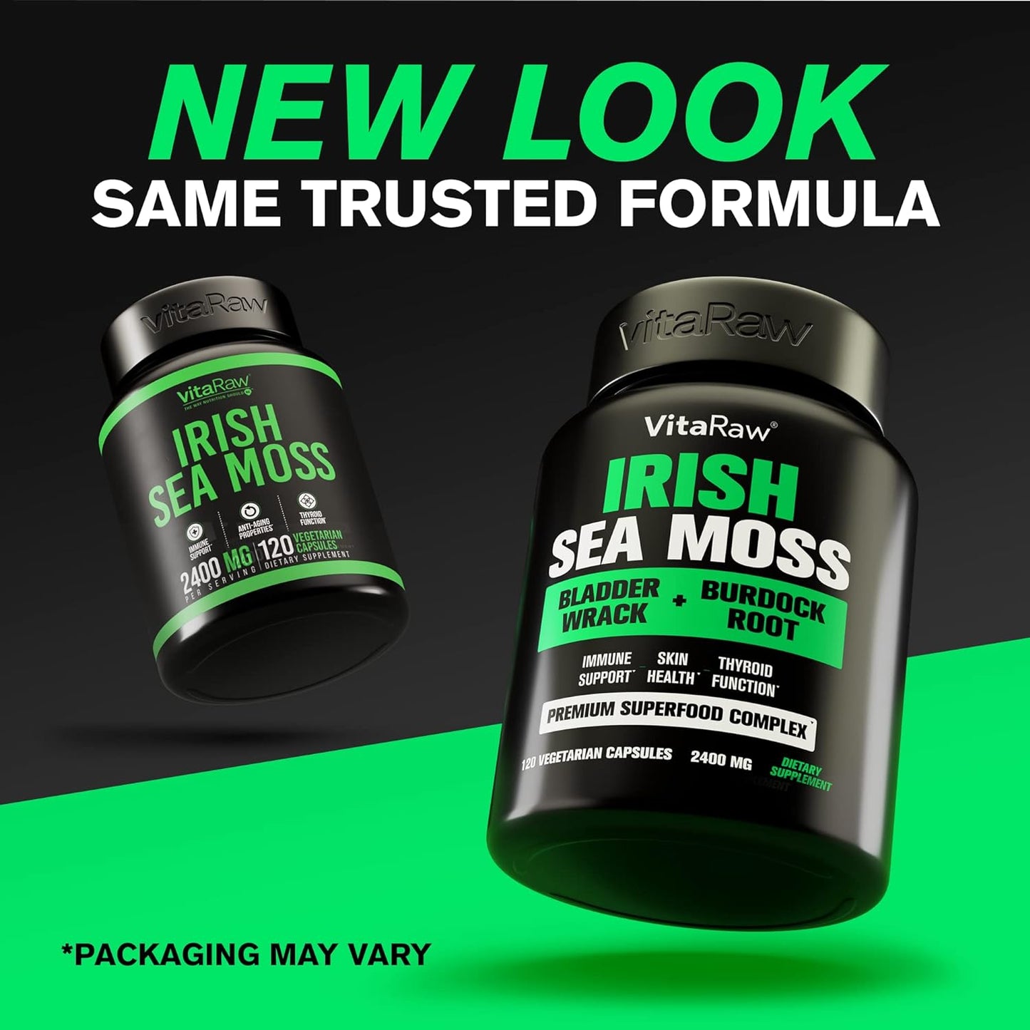 Organic Irish Sea Moss Capsules 2400 mg -120 capsules