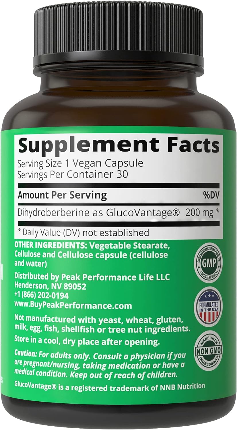 Super Berberine Supplement - Dihydroberberine GlucoVantage