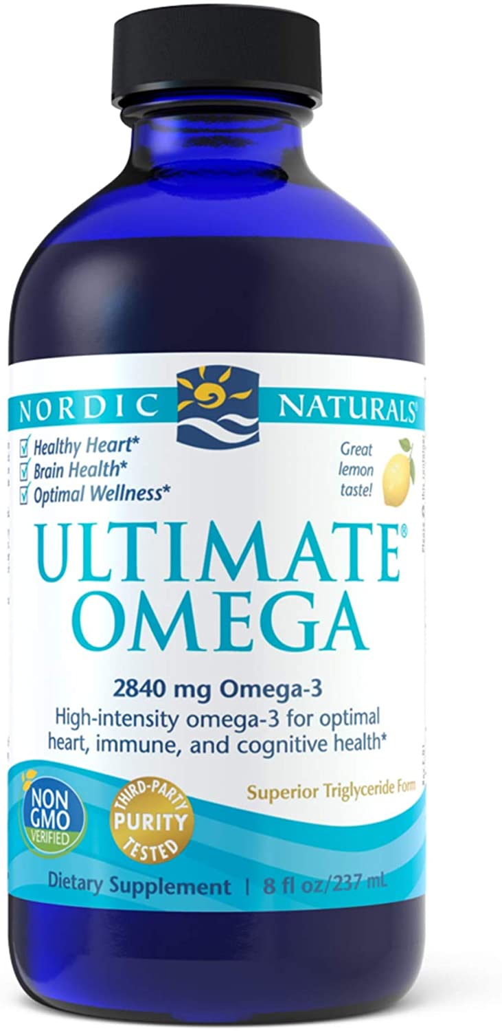 Nordic Naturals Ultimate Omega Liquid, 2840 Mg Omega-3s, Fish Oil, 8 Fl Oz