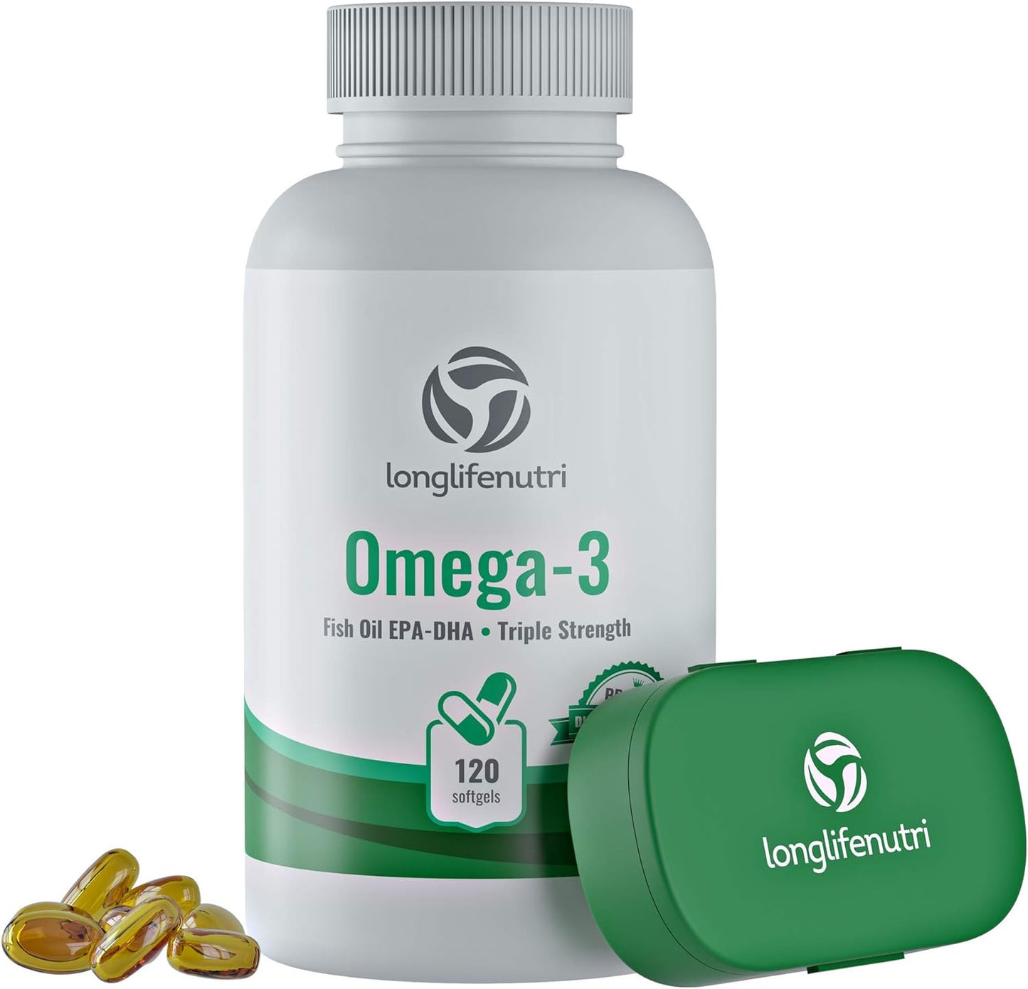 Omega 3 Fish Oil Pills 120 Softgels