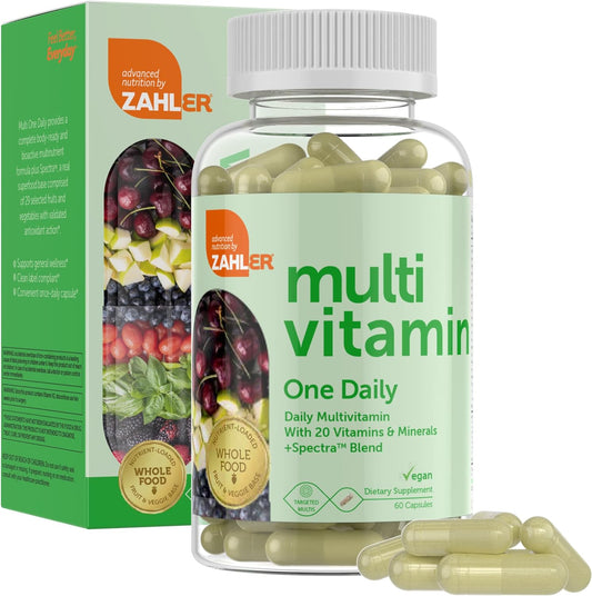 Zahler - One Daily Vegan Multivitamins for Women & Men - 60 Count