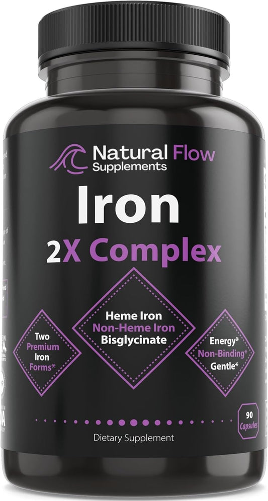 Iron Supplement 2-in-1 Complete Complex - 90 Capsules