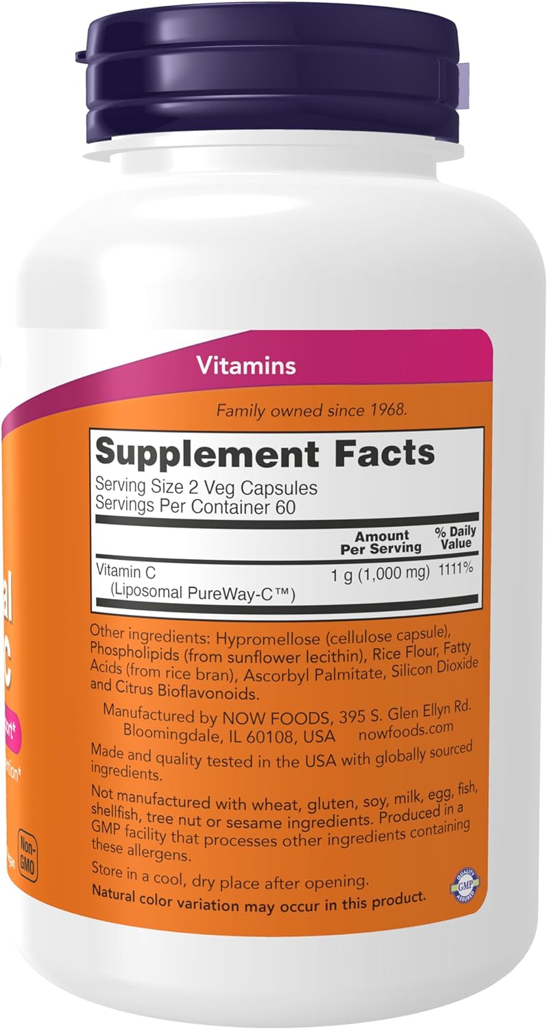 NOW Vitamin C - 120 Veg Capsules