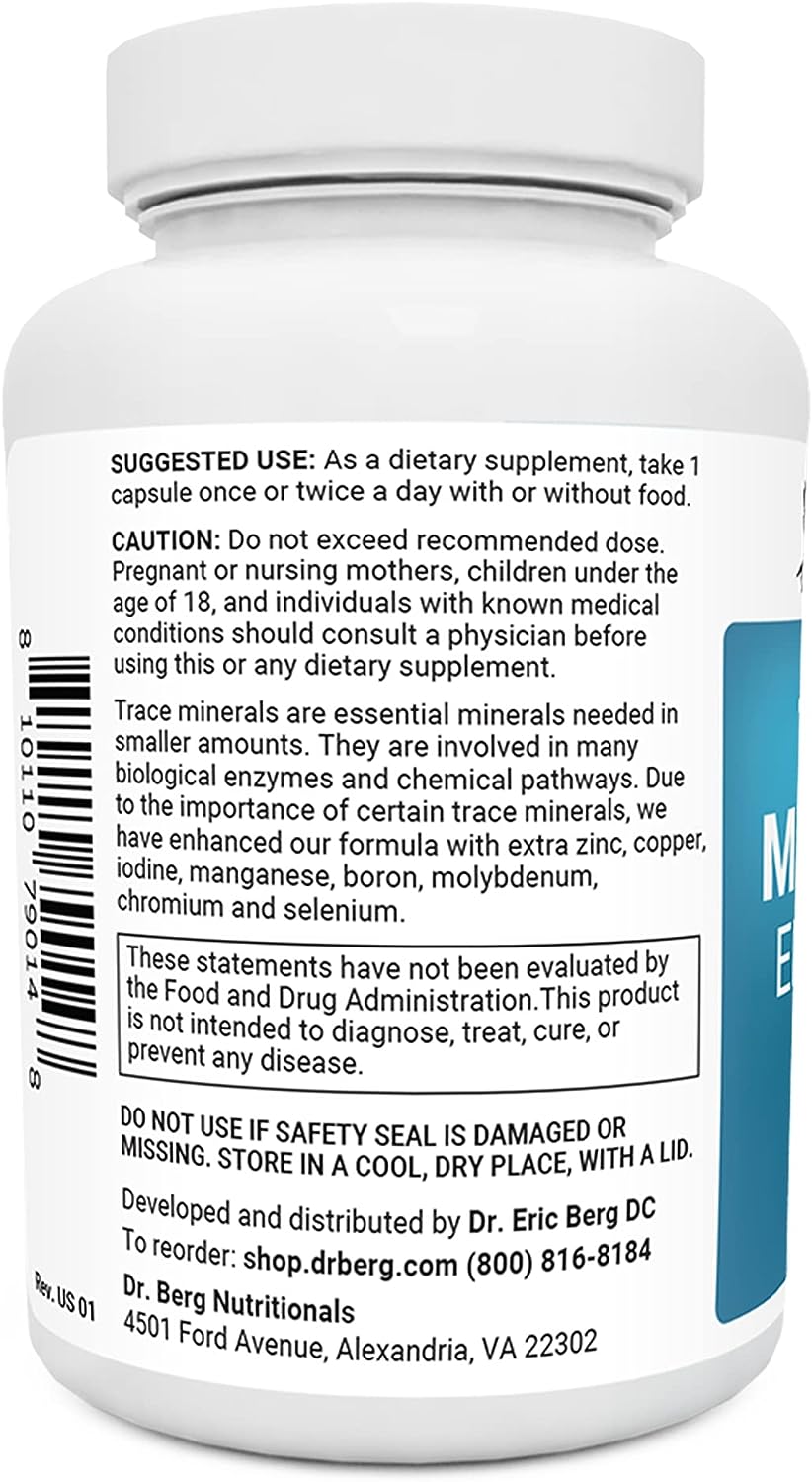 Dr. Berg Trace Minerals Enhanced Complex 60 Capsules