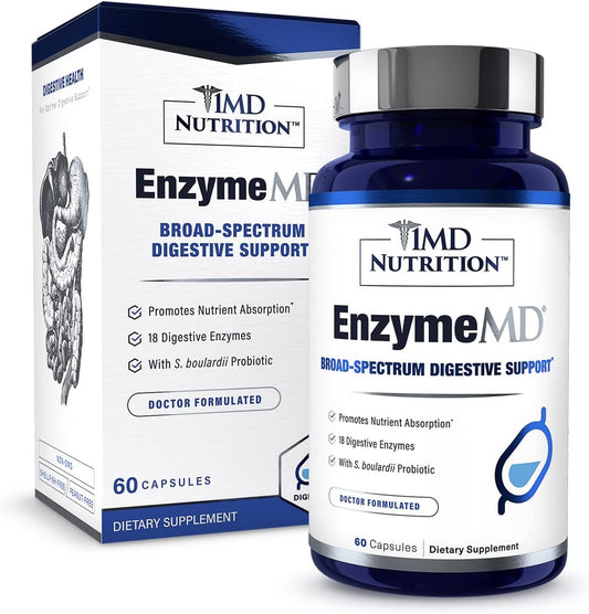 1MD Nutrition EnzymeMD - Digestive Enzymes Supplement 60 Capsules