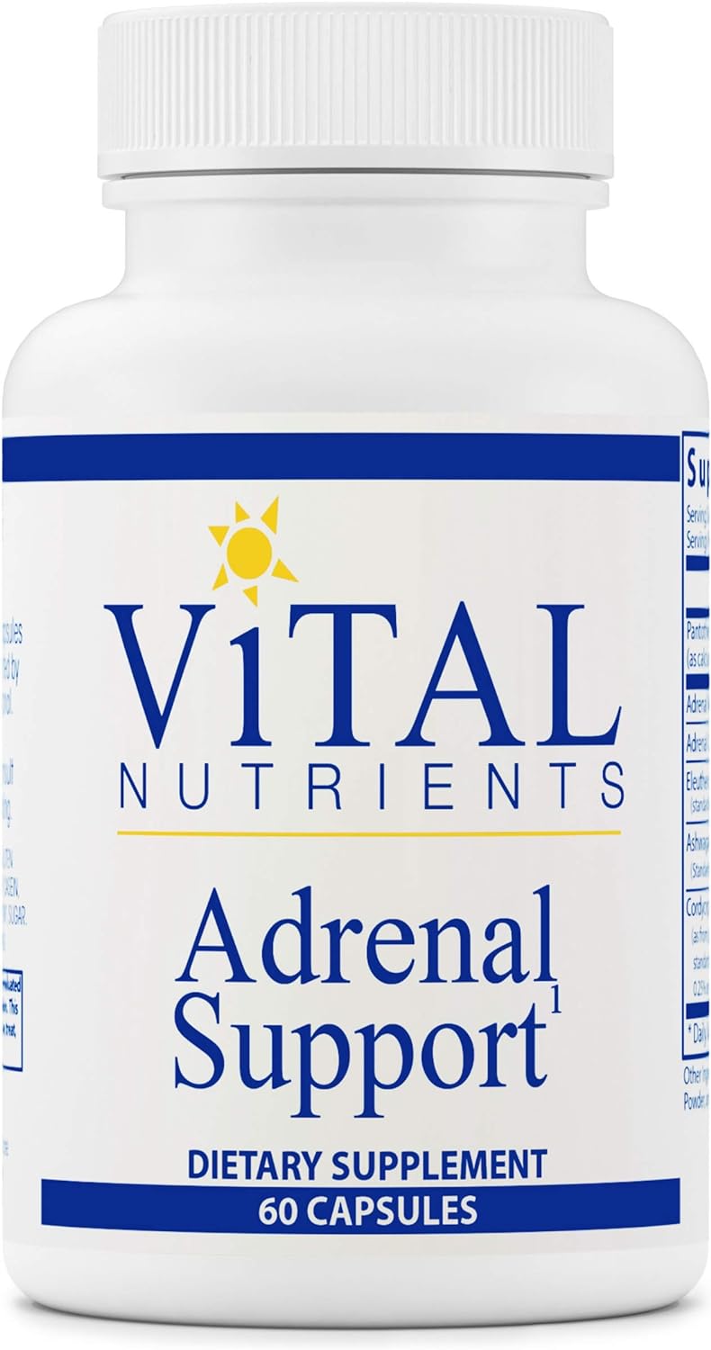 Vital Nutrients Adrenal Support   Adrenal Gland Function 60 Capsules