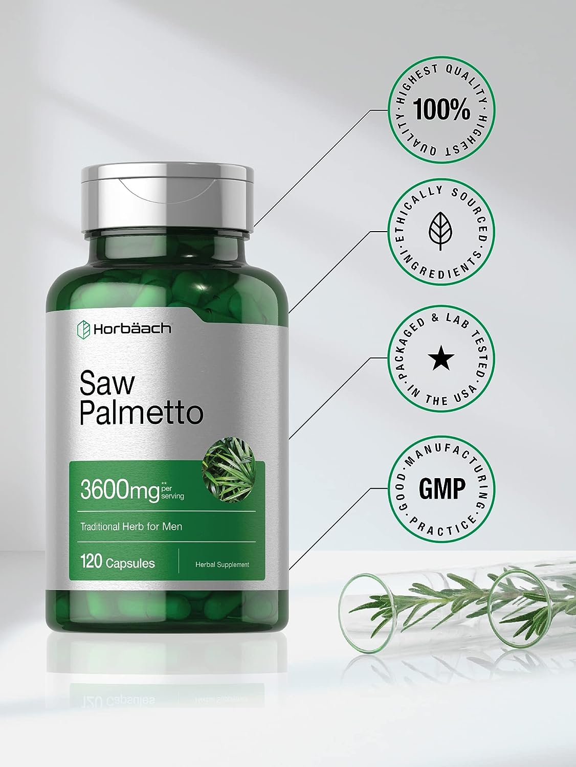 Saw Palmetto Extract  120 Capsules