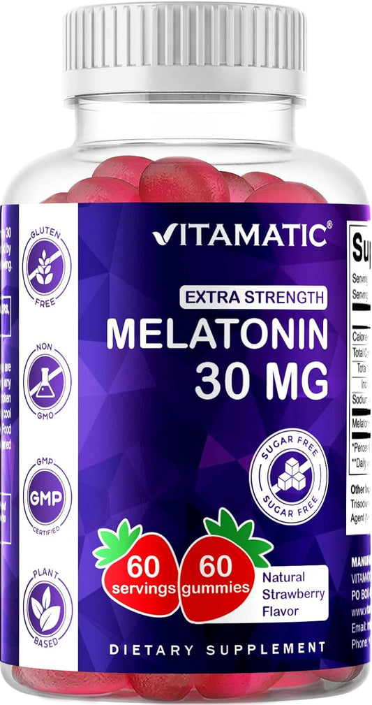 Vitamatic Sugar Free Melatonin 60 Gummies