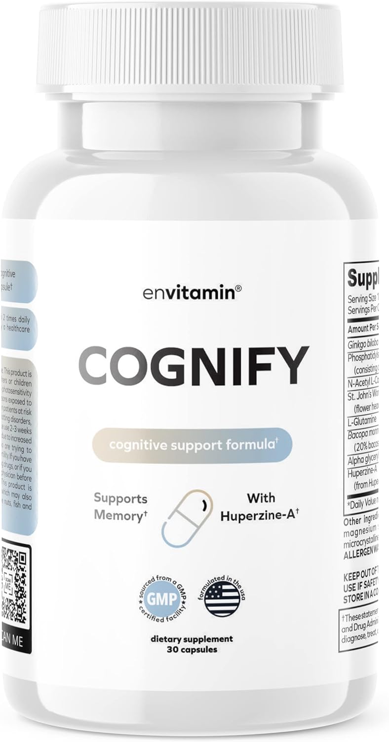 envitamin Cognify Natural Focus and Cognitive Support Formula 30 Count