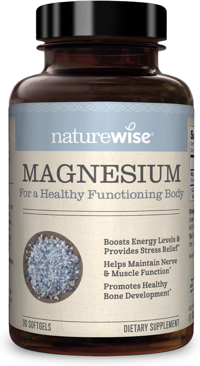 Naturewise Magnesium Essential Mineral Supplement 90 Softgels