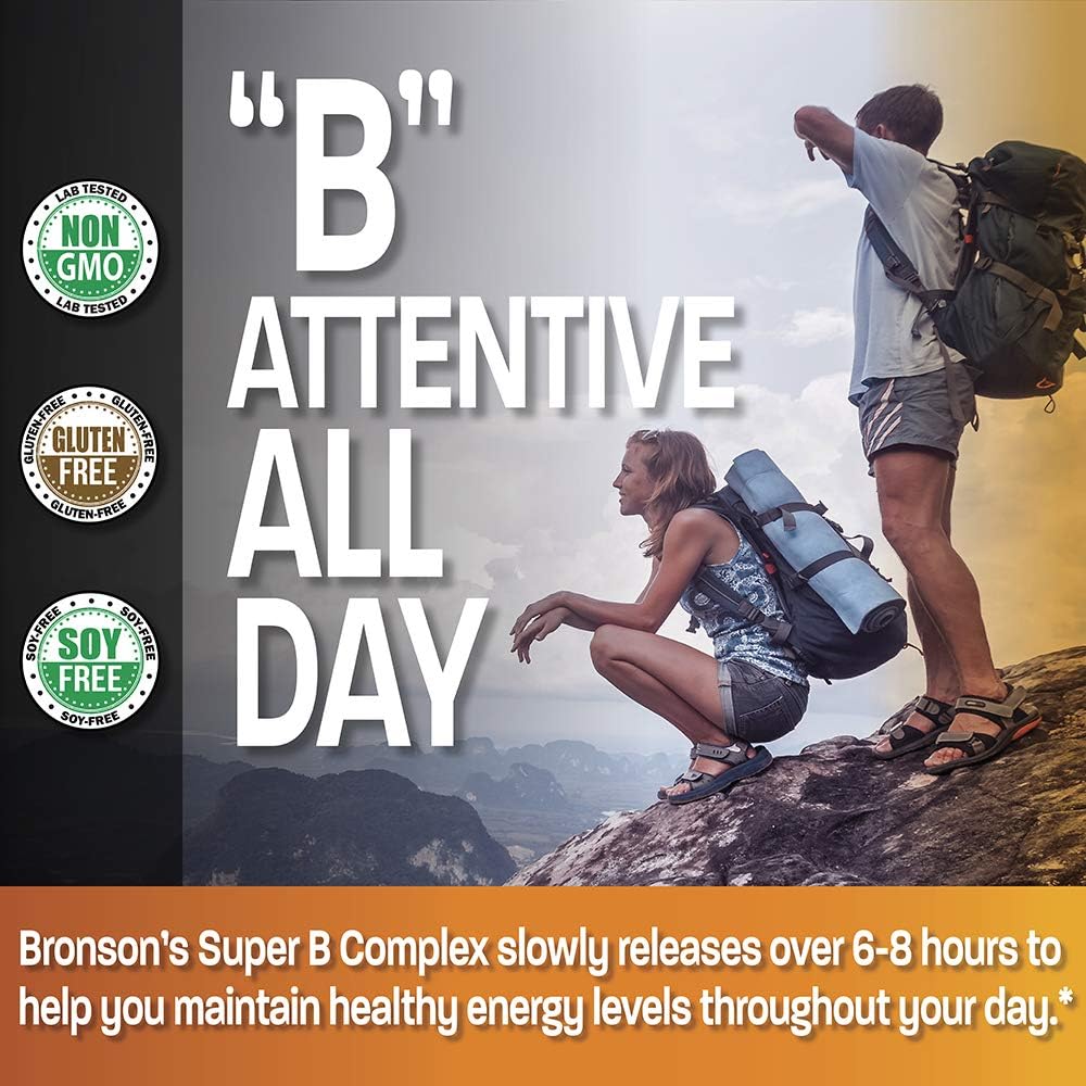 Bronson Vitamin B 100 Complex High Potency Sustained Release