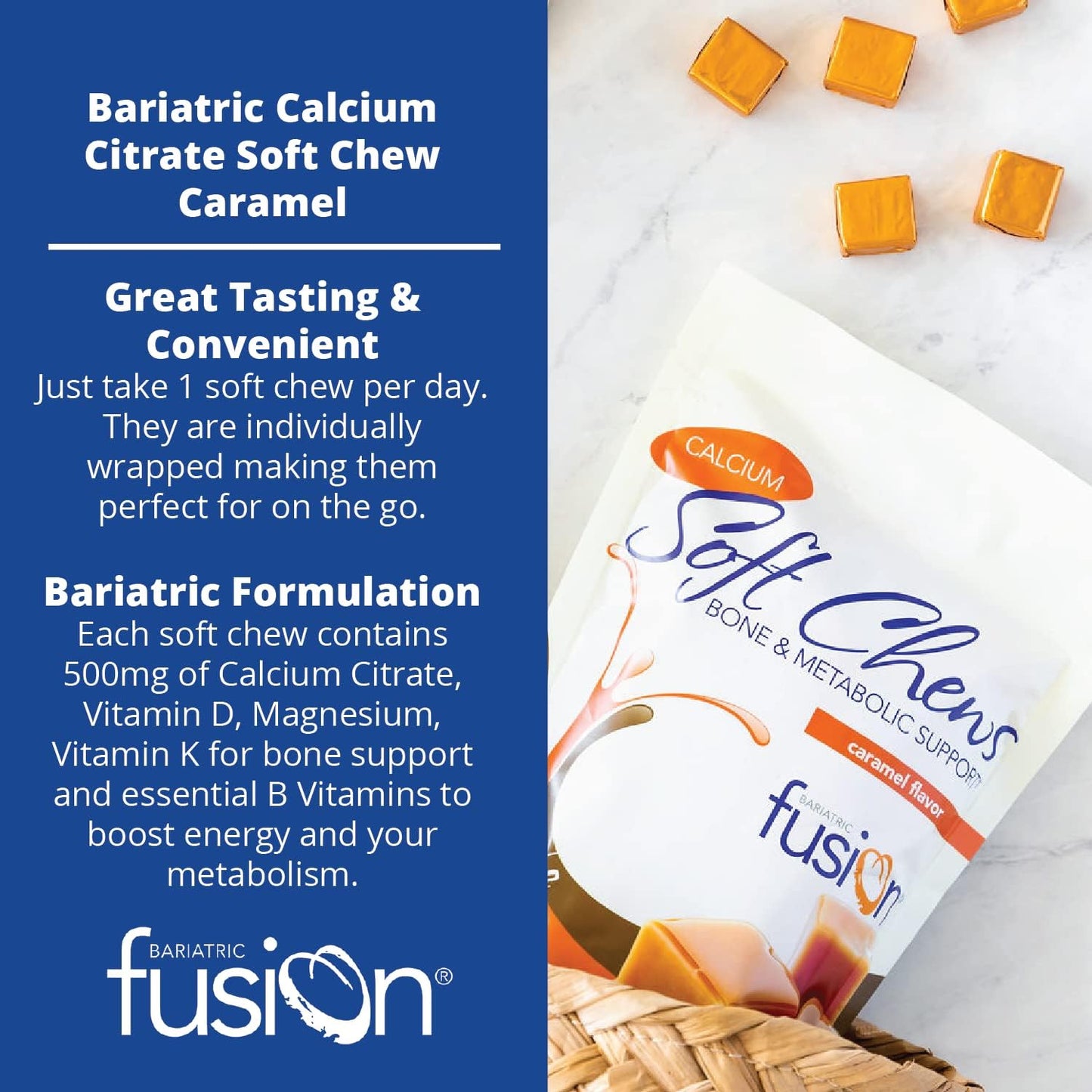 Bariatric Fusion Bariatric Calcium Chews - 60 Count