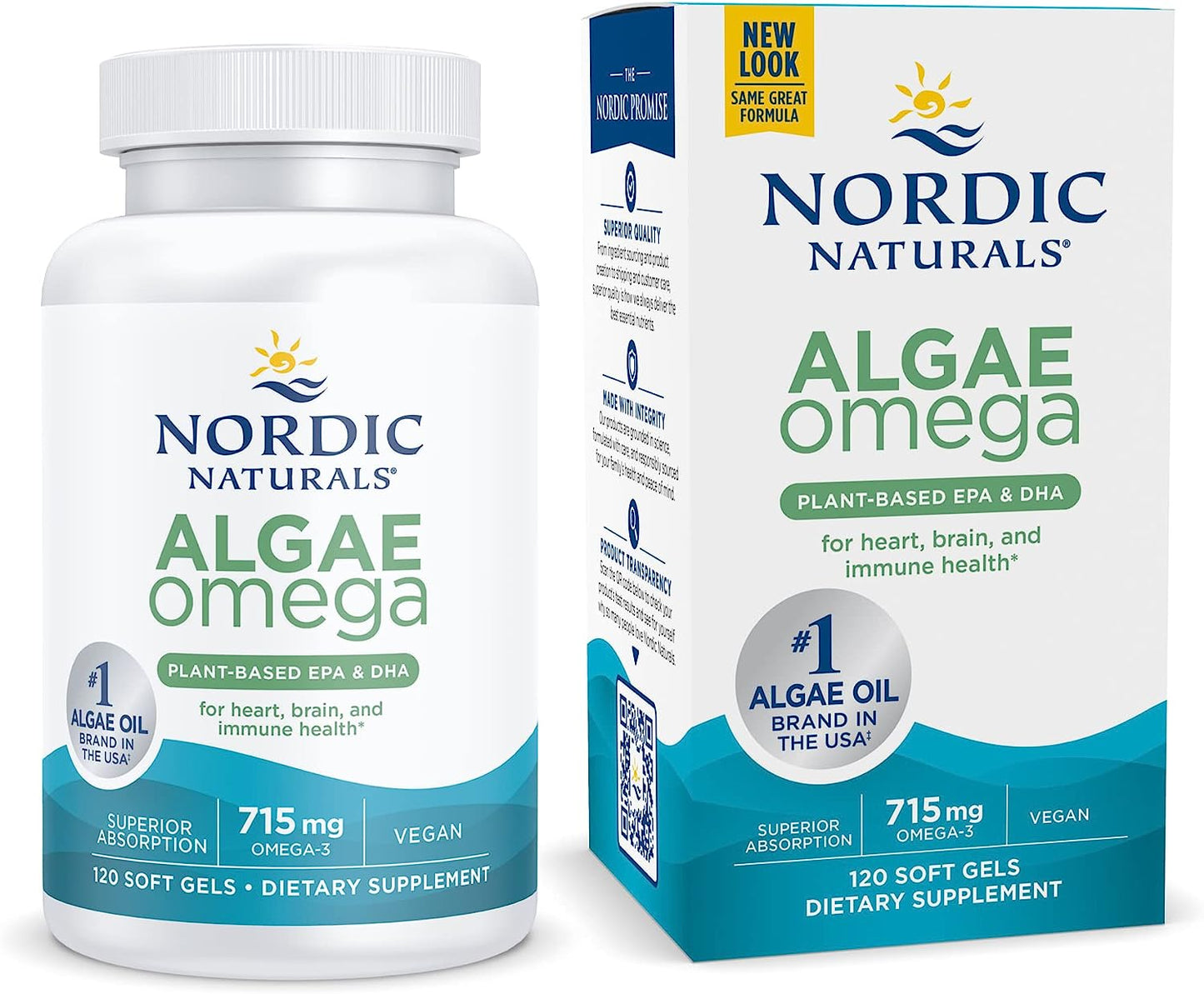 Nordic Naturals Algae Omega - 120 Soft Gels - 715 mg Omega-3