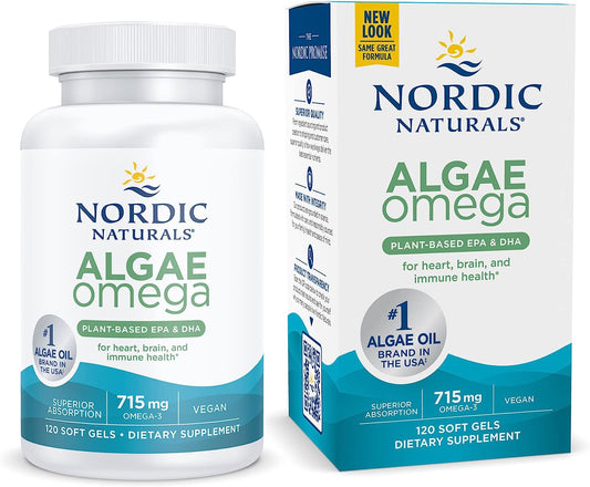 Nordic Naturals Algae Omega - 120 Soft Gels - 715 mg Omega-3