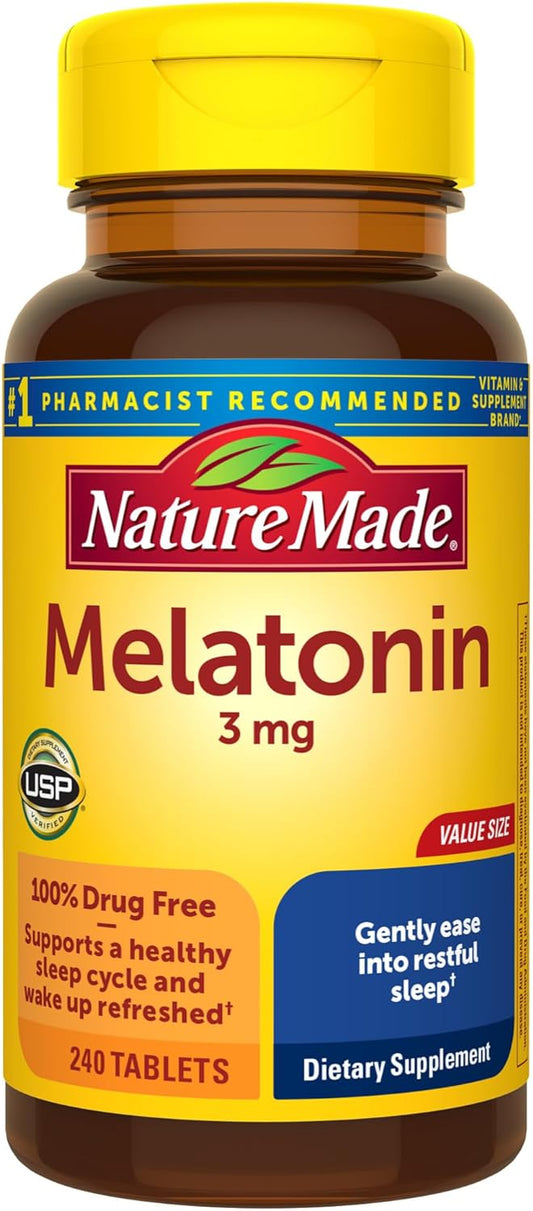 Nature Made Melatonin 3mg 240 Tablets