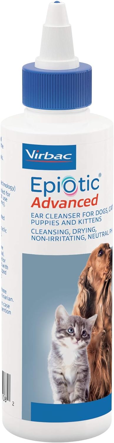 Virbac Epi-Otic Advanced Ear Cleanser for Dogs & Cats, 8 oz