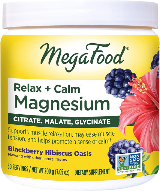 MegaFood Relax + Calm Magnesium Powder 50 Servings