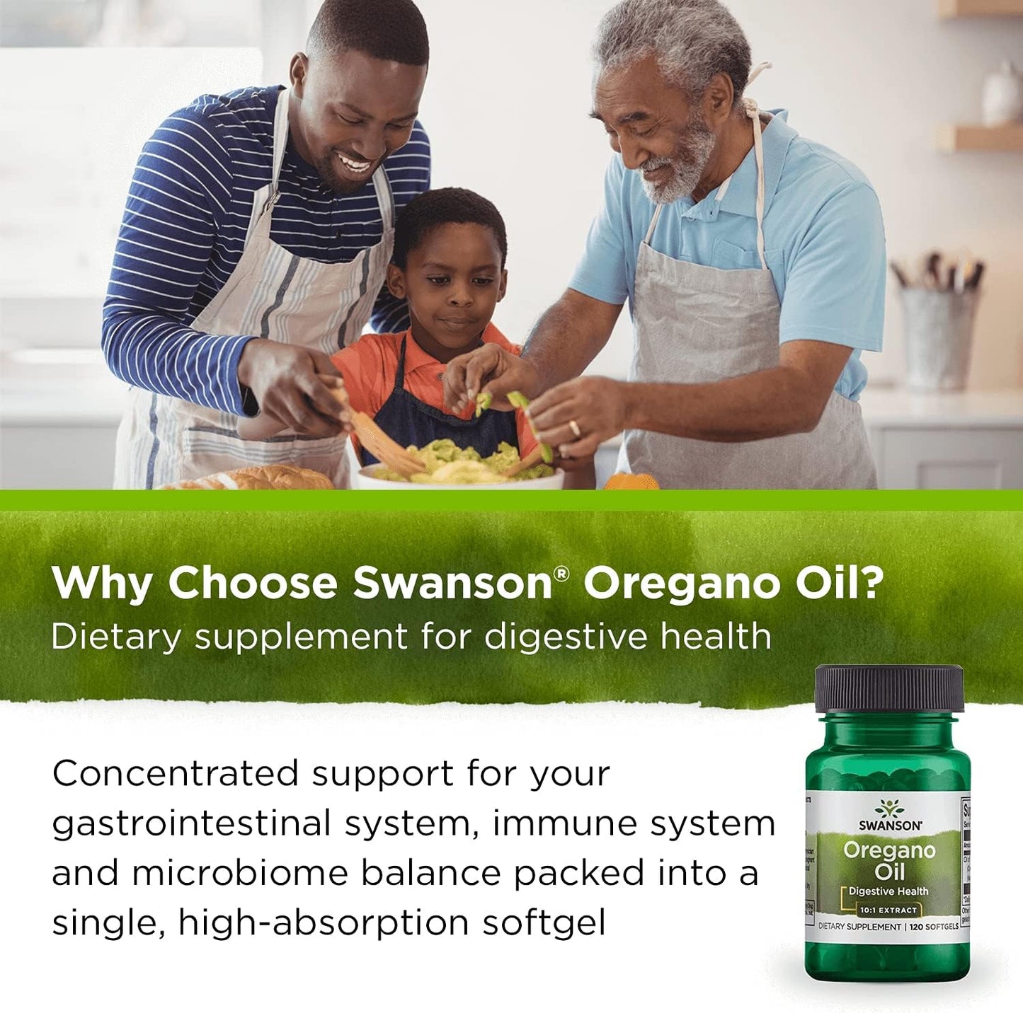 Swanson Oregano Oil Digestive Health-120 Softgels