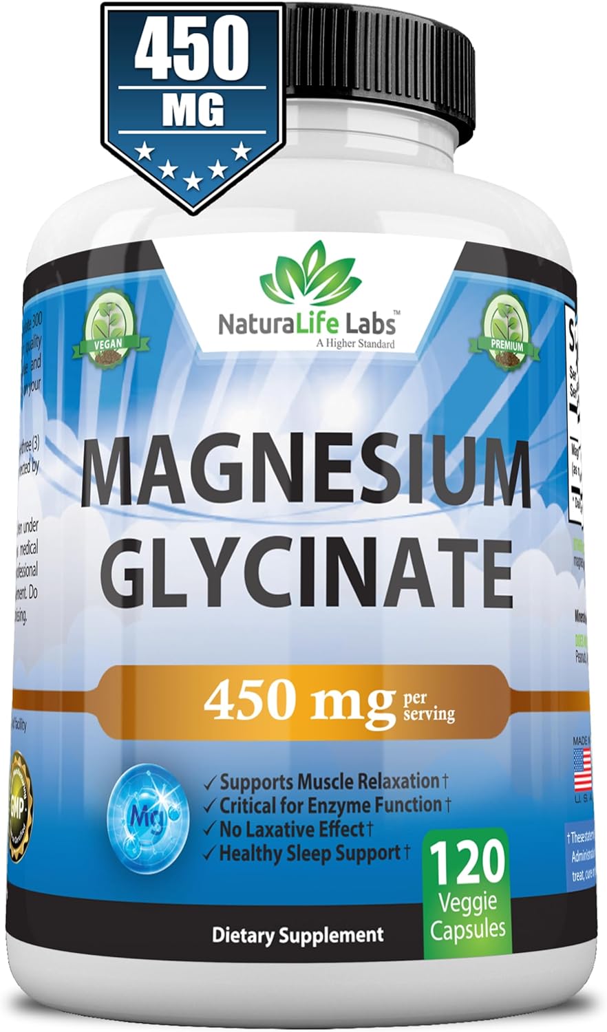 Magnesium Glycinate  Maximum Bioavailability 120 count