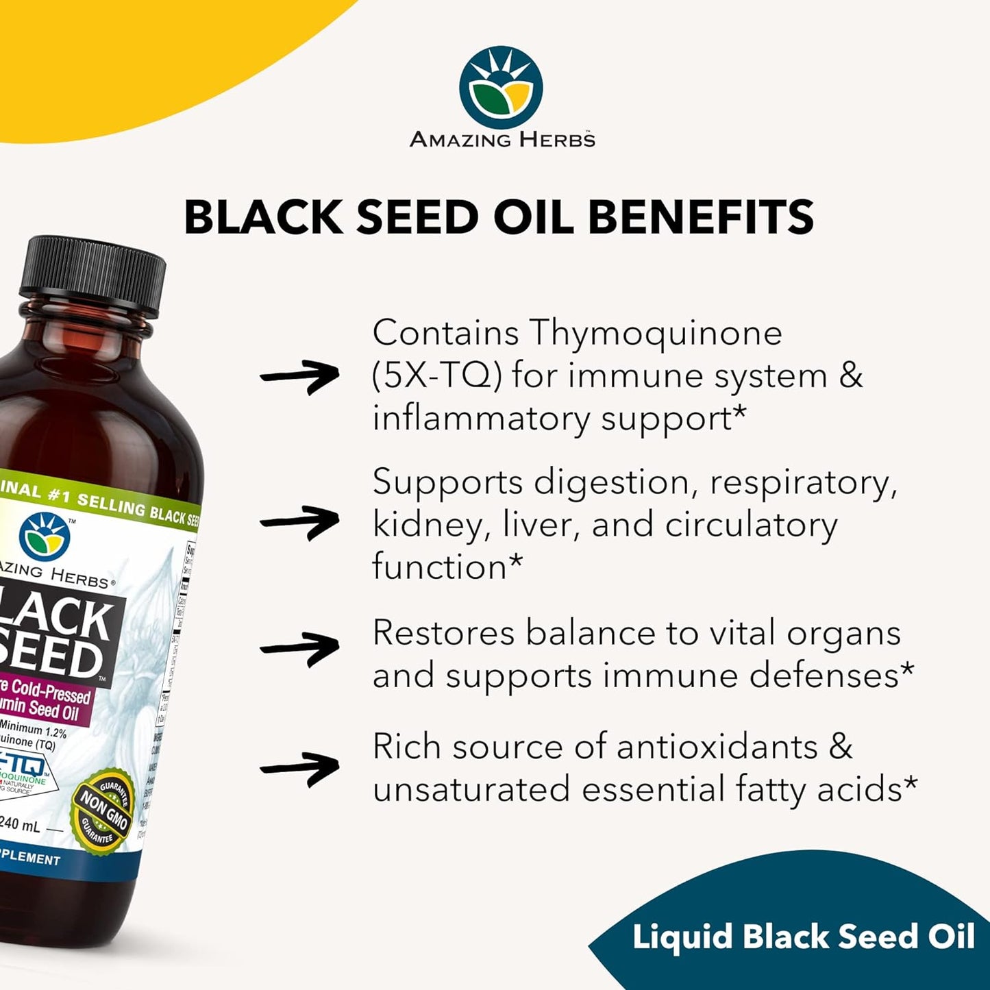 Amazing Herbs Premium Black Seed Oil