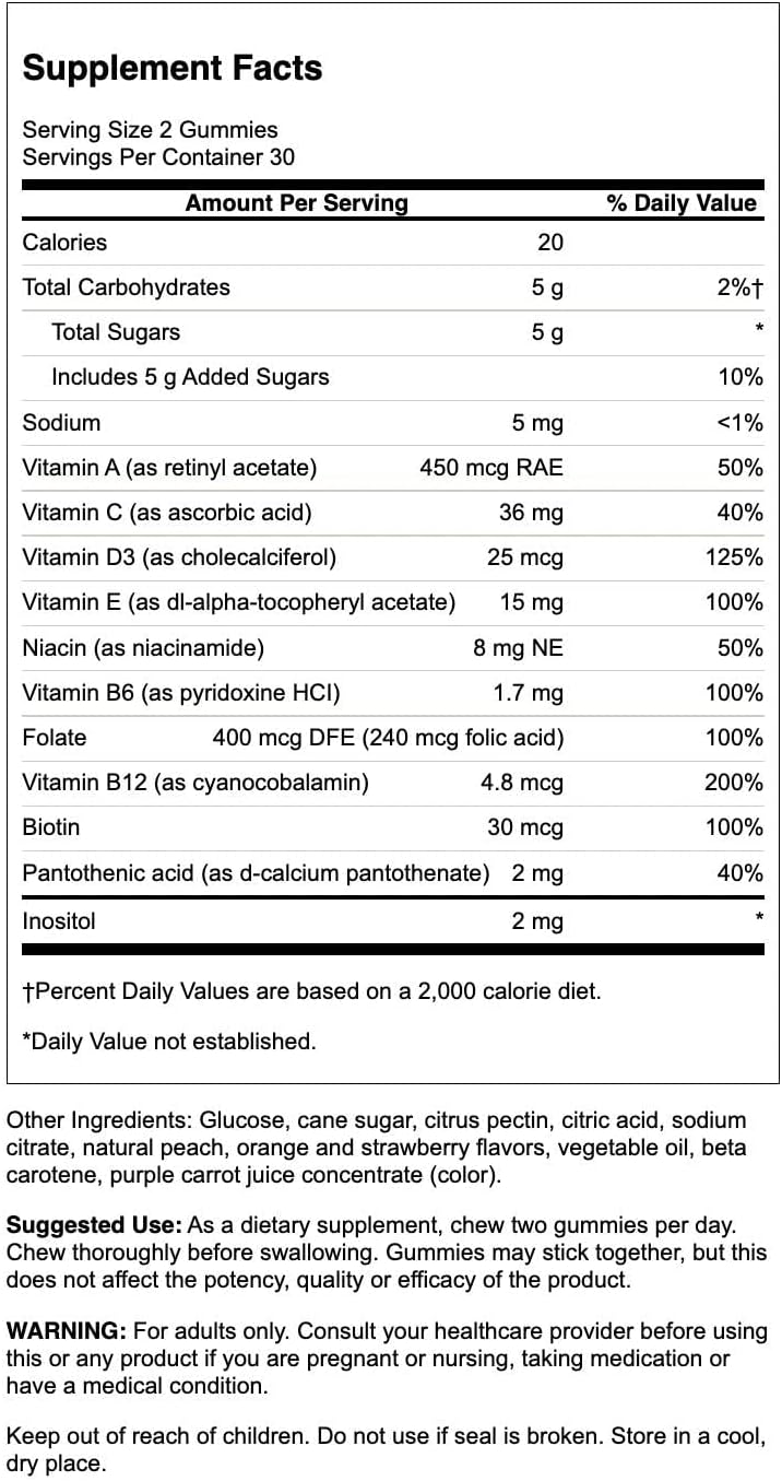 Swanson Mixed Fruit Multivitamin Adult 60 Gummies (2 Pack)