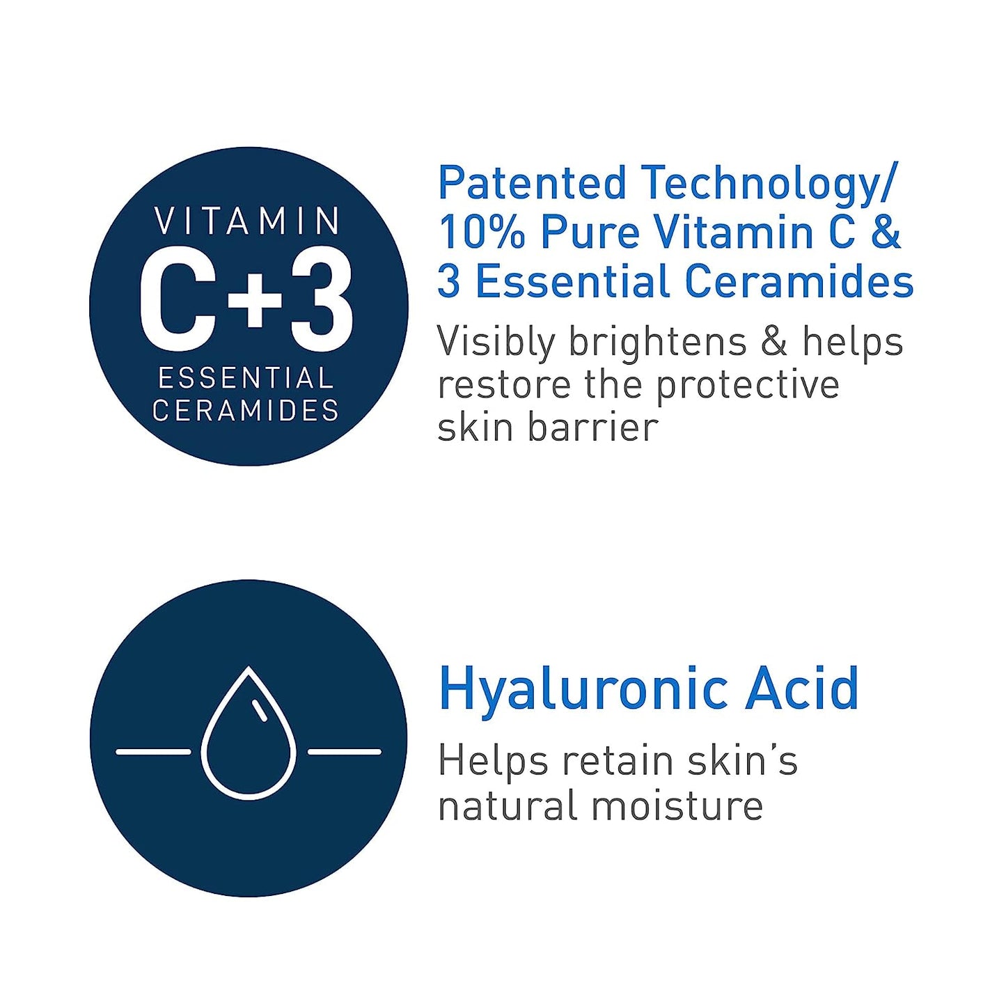 CeraVe Vitamin C Serum with Hyaluronic Acid Skin Brightening