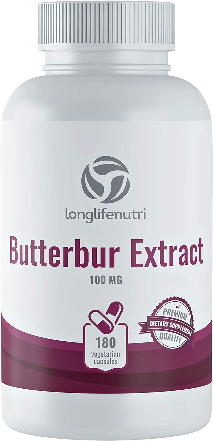 Butterbur Extract  180 Vegetarian Capsules