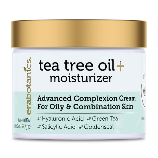 Era Organics Tea Tree Cream Face Moisturizer for Oily Skin