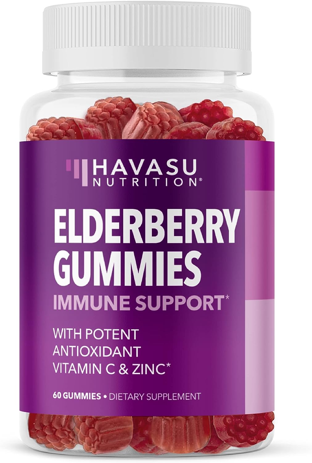 Sambucus Black Elderberry Gummies for Adults 60 count