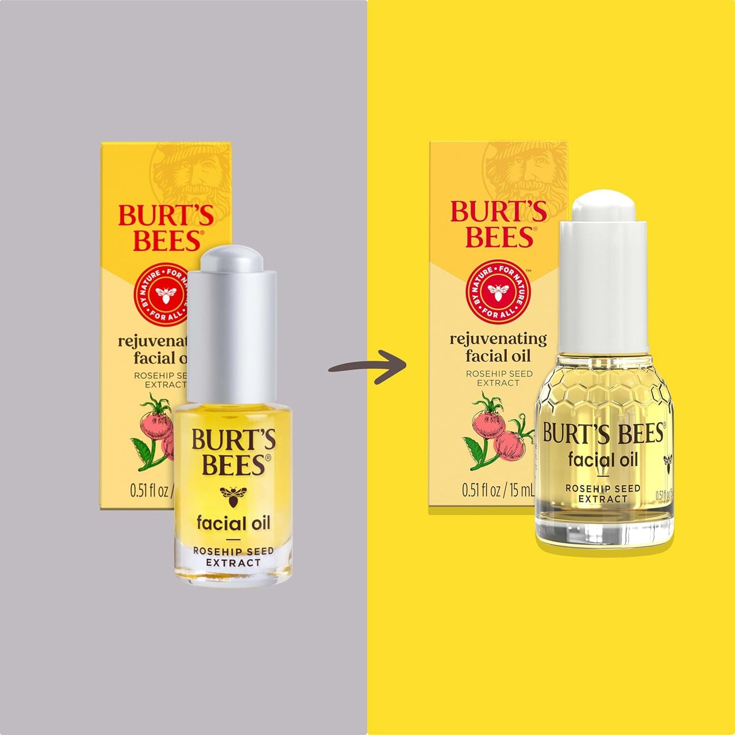 Burt's Bees Gua Sha Face Oil With Rosehip Seed Extract,0.51 fl. oz.