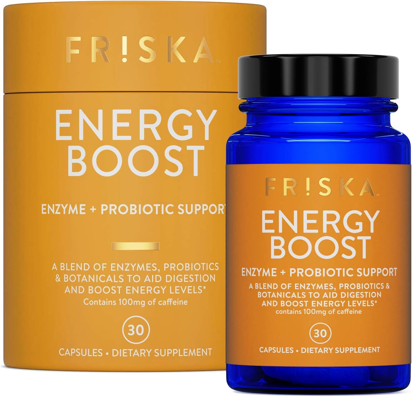 FRISKA Energy Boost Enzyme and Probiotics 30 Capsules