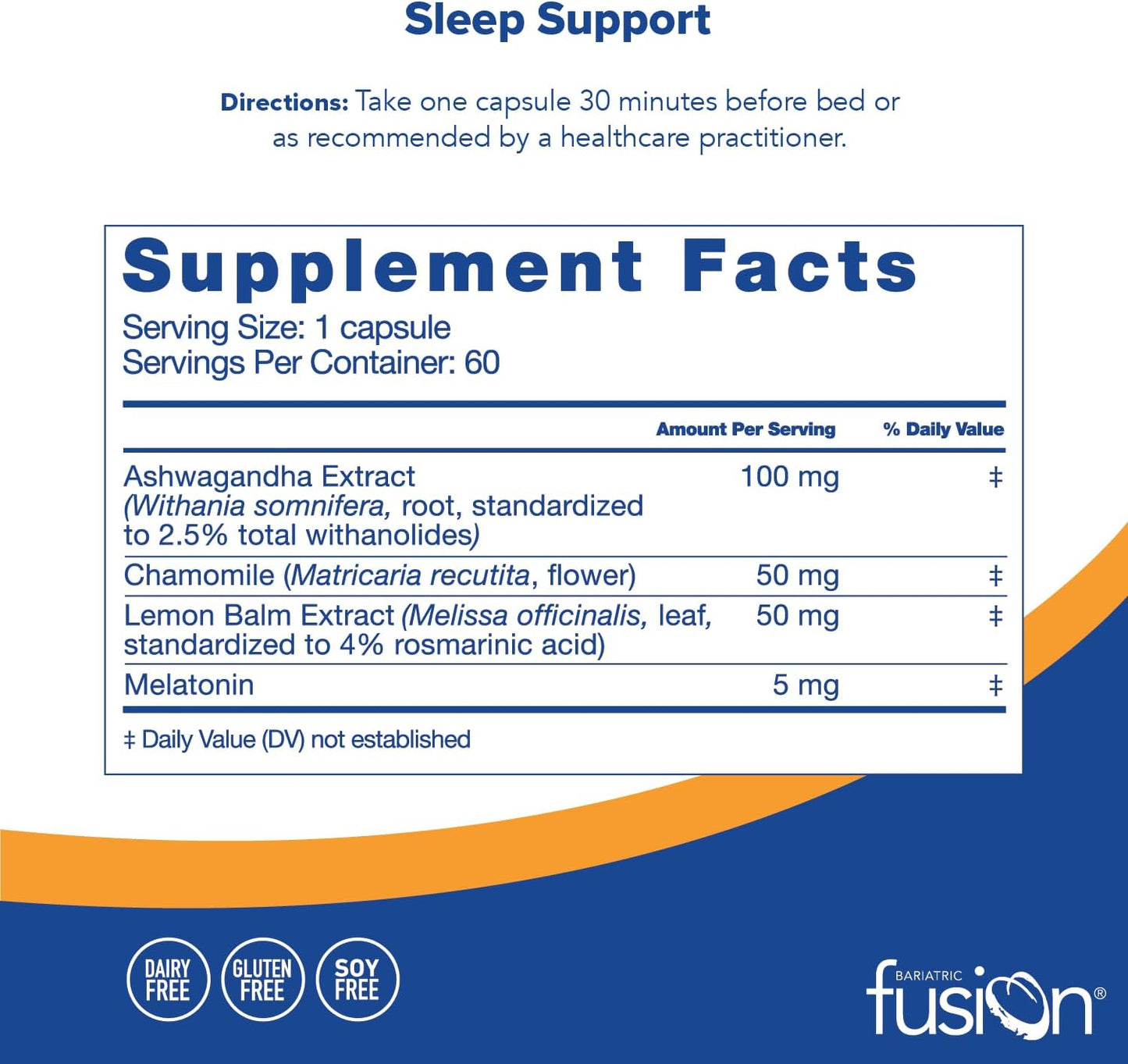 Bariatric Fusion Sleep Support -60 Capsules