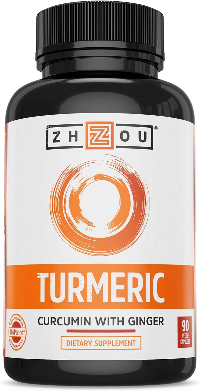 Zhou Turmeric Curcumin and Ginger 90 Veggie Caps