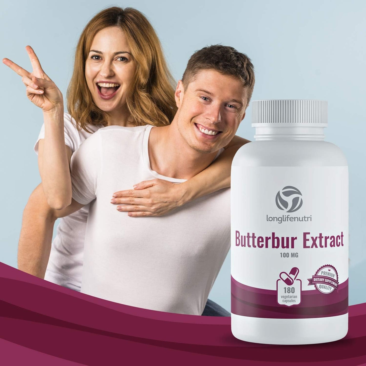 Butterbur Extract  180 Vegetarian Capsules