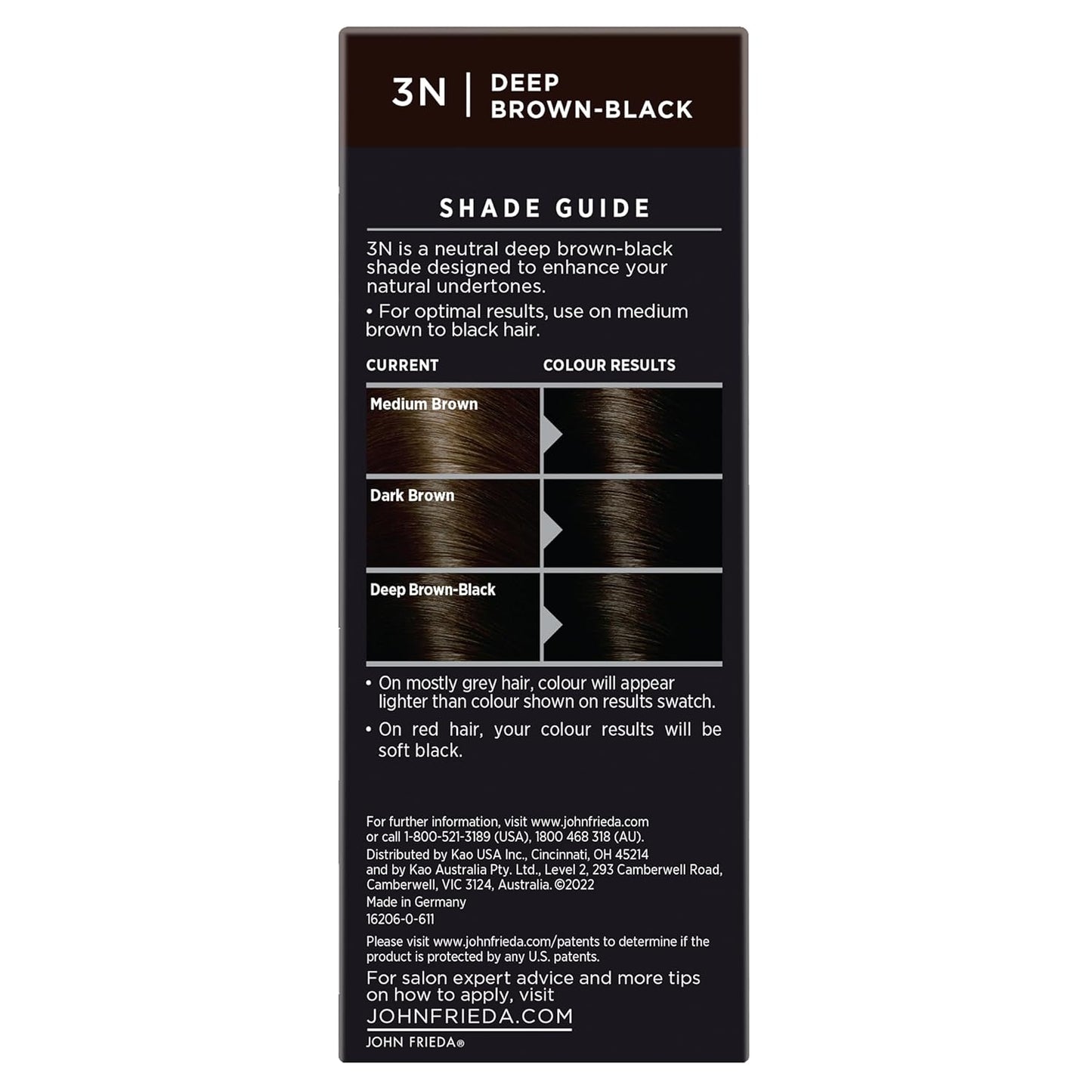 John Frieda Precision Foam Colour, Deep Brown Black