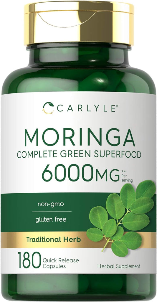 Carlyle Moringa Complete Green Superfood  Oleifera 180 Capsules