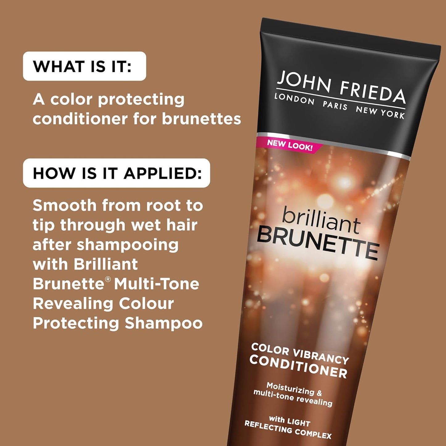 John Frieda Brilliant Brunette Multi-Tone Revealing Color Protecting Conditioner