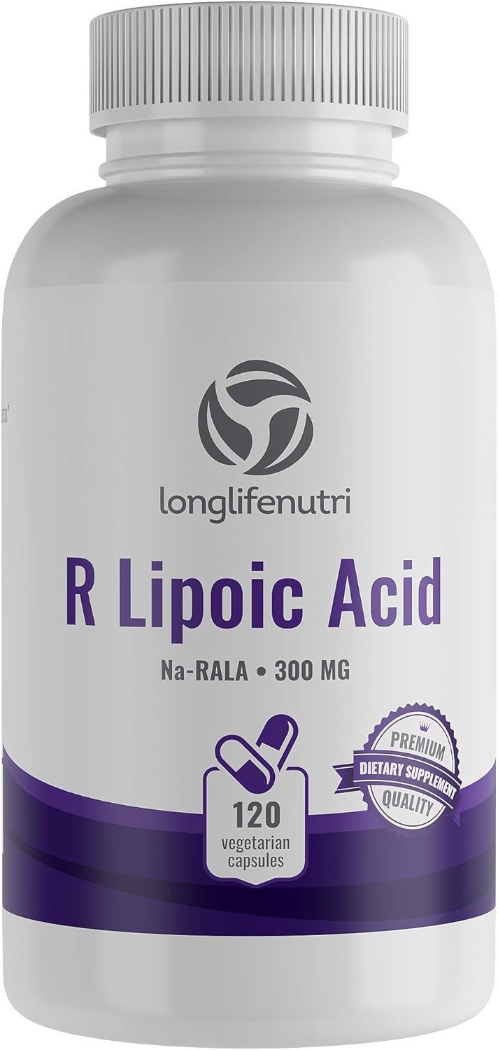 R-Alpha Lipoic Acid  Stabilized 120 Vegetarian Capsules