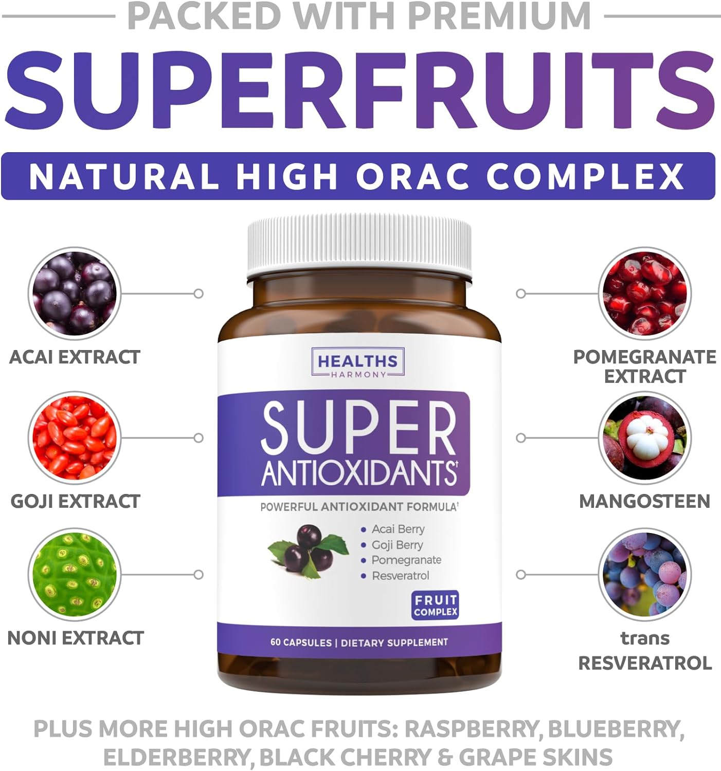 Super Antioxidants Supplement - 60 Capsules