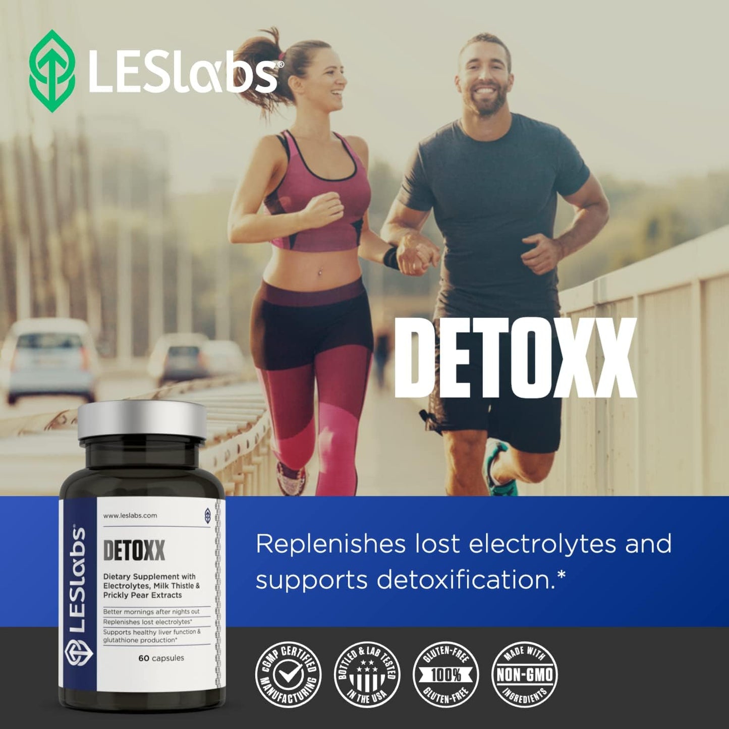 LES Labs DeToxx – Better Mornings & Recovery, Liver Support, 60 Capsules