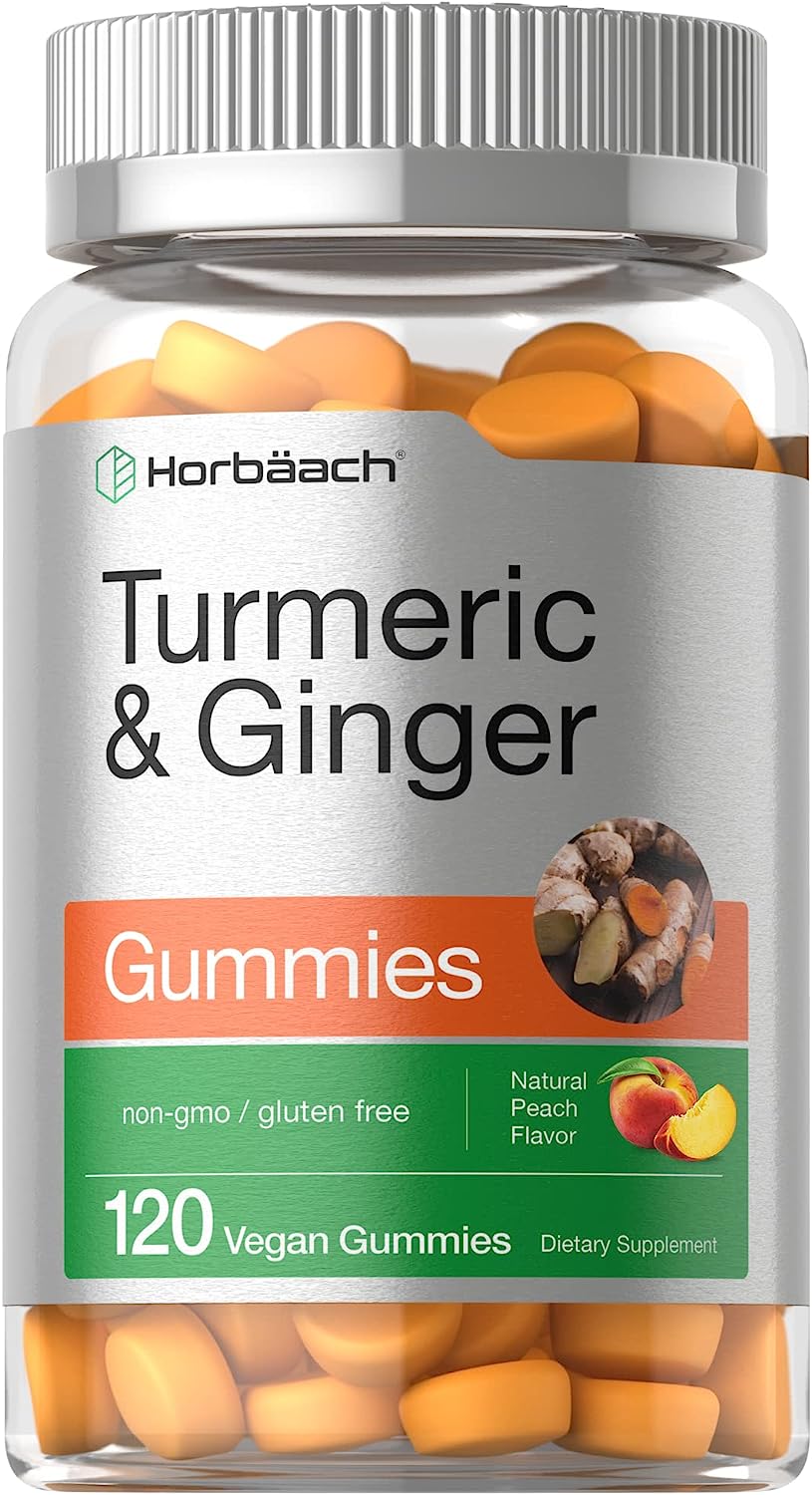 Turmeric and Ginger Gummies  120 Count