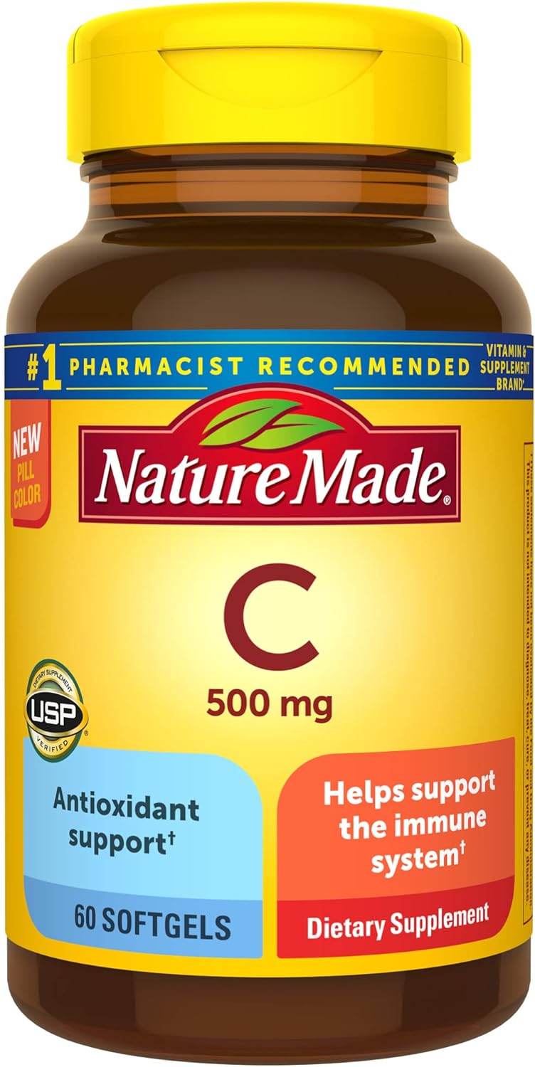 Nature Made Vitamin C 500 mg  60 Softgels