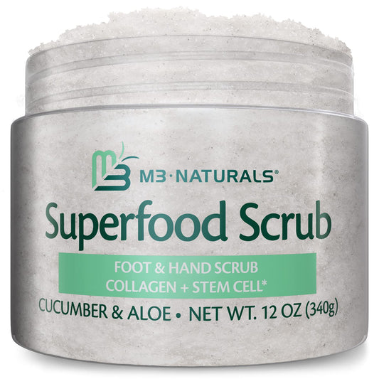 Superfood Body Scrub Skin Exfoliator with Collagen and Stem Cell