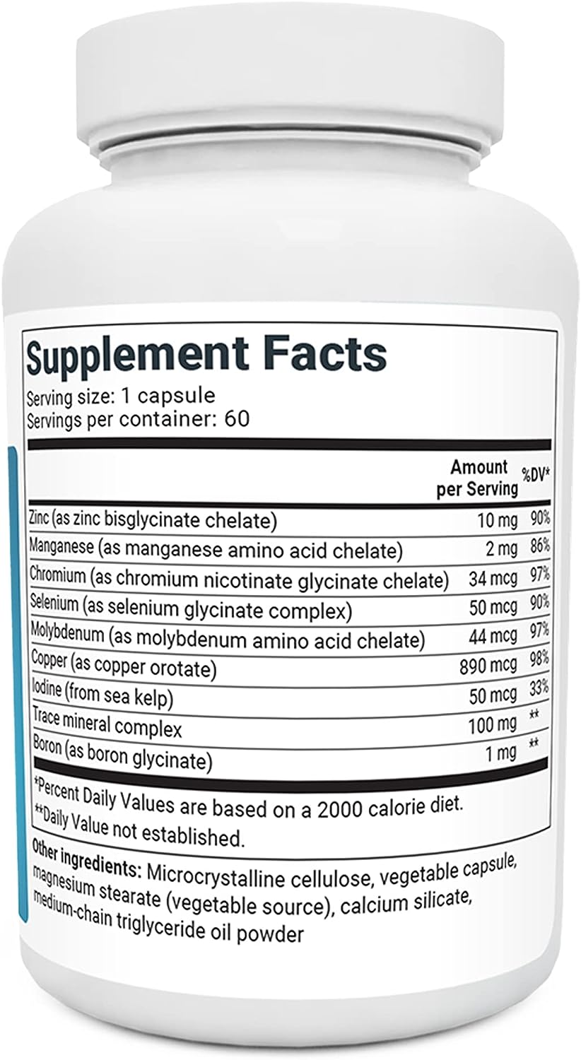 Dr. Berg Trace Minerals Enhanced Complex 60 Capsules