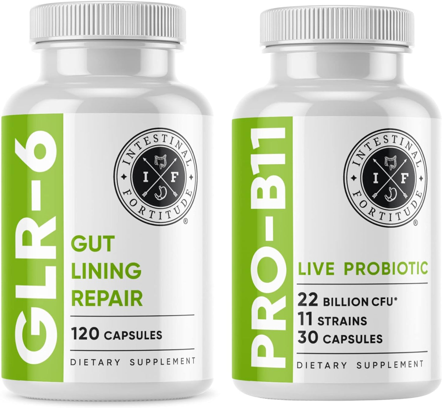 Intestinal Fortitude GLR-6 and PRO-B11 Probiotic Supplement Health