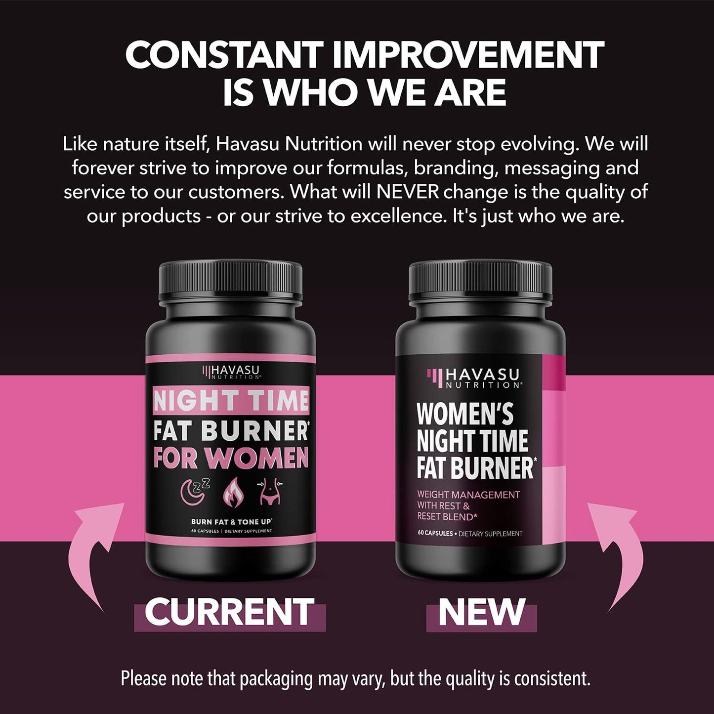 HAVASU NUTRITION Night Time Fat Burner Weight Loss Pills for Women 60 count